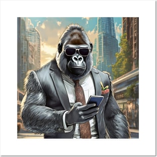 Silver Back Gorilla Posters and Art